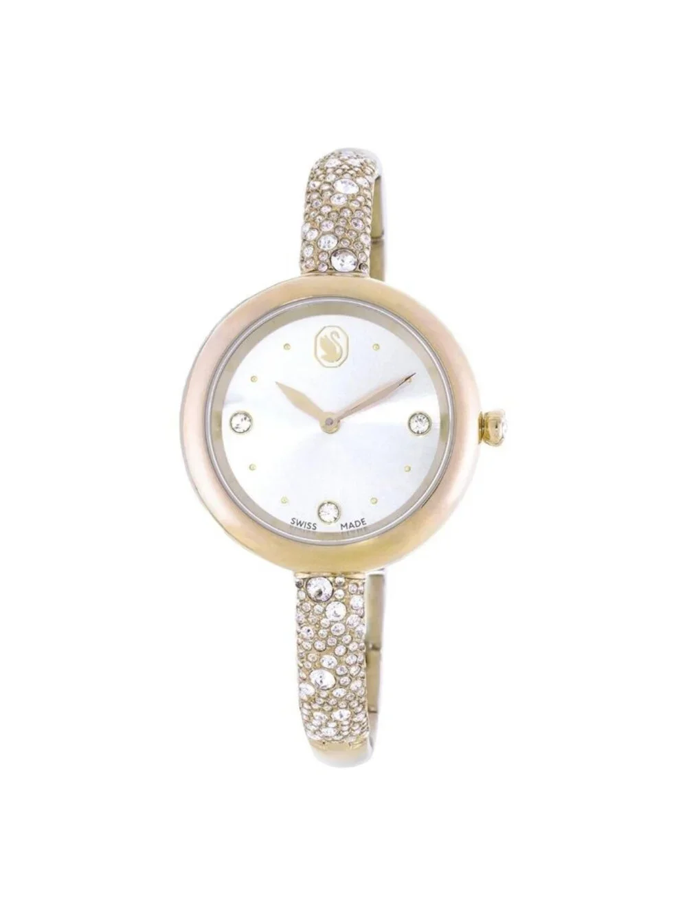 NWT Swarovski Sublima Quartz Crystal Ladies Bangle Watch